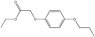 ethyl 2-(4-propoxyphenoxy)acetate 结构式