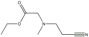 ethyl 2-[(2-cyanoethyl)(methyl)amino]acetate 结构式