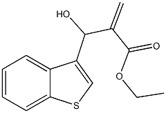 ethyl 2-[1-benzothiophen-3-yl(hydroxy)methyl]prop-2-enoate 结构式