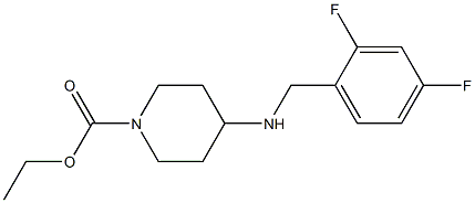 ethyl 4-{[(2,4-difluorophenyl)methyl]amino}piperidine-1-carboxylate 结构式