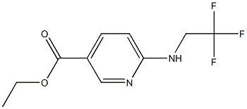 ethyl 6-[(2,2,2-trifluoroethyl)amino]pyridine-3-carboxylate 结构式