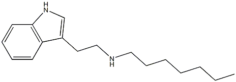 heptyl[2-(1H-indol-3-yl)ethyl]amine 结构式