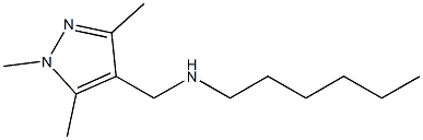 hexyl[(1,3,5-trimethyl-1H-pyrazol-4-yl)methyl]amine 结构式