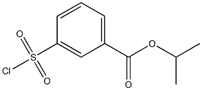 isopropyl 3-(chlorosulfonyl)benzoate 结构式