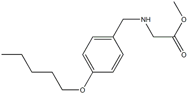 methyl 2-({[4-(pentyloxy)phenyl]methyl}amino)acetate 结构式