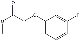 methyl 2-(3-fluorophenoxy)acetate 结构式