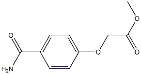 methyl 2-(4-carbamoylphenoxy)acetate 结构式