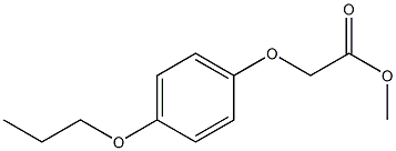 methyl 2-(4-propoxyphenoxy)acetate 结构式