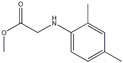 methyl 2-[(2,4-dimethylphenyl)amino]acetate 结构式