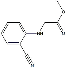 methyl 2-[(2-cyanophenyl)amino]acetate 结构式