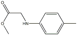 methyl 2-[(4-methylphenyl)amino]acetate 结构式