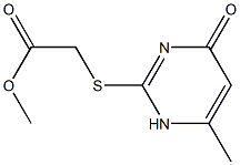 methyl 2-[(6-methyl-4-oxo-1,4-dihydropyrimidin-2-yl)sulfanyl]acetate 结构式