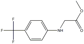 methyl 2-{[4-(trifluoromethyl)phenyl]amino}acetate 结构式