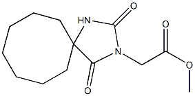 methyl 2-{2,4-dioxo-1,3-diazaspiro[4.7]dodecan-3-yl}acetate 结构式