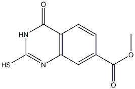 methyl 2-mercapto-4-oxo-3,4-dihydroquinazoline-7-carboxylate 结构式