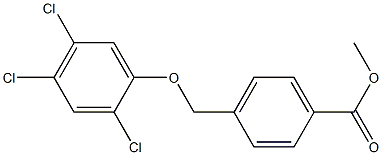 methyl 4-(2,4,5-trichlorophenoxymethyl)benzoate 结构式