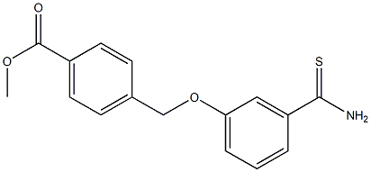 methyl 4-(3-carbamothioylphenoxymethyl)benzoate 结构式