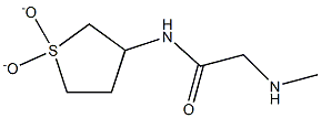 N-(1,1-dioxidotetrahydrothien-3-yl)-2-(methylamino)acetamide 结构式