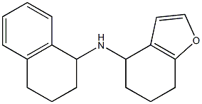 N-(1,2,3,4-tetrahydronaphthalen-1-yl)-4,5,6,7-tetrahydro-1-benzofuran-4-amine 结构式