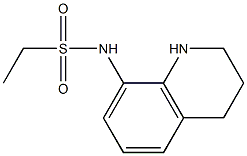 N-(1,2,3,4-tetrahydroquinolin-8-yl)ethane-1-sulfonamide 结构式