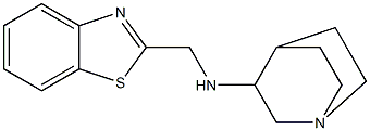 N-(1,3-benzothiazol-2-ylmethyl)-1-azabicyclo[2.2.2]octan-3-amine 结构式