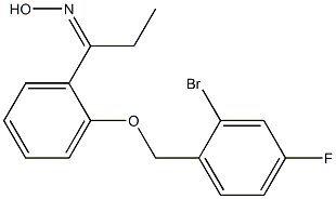 N-(1-{2-[(2-bromo-4-fluorophenyl)methoxy]phenyl}propylidene)hydroxylamine 结构式