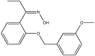 N-(1-{2-[(3-methoxyphenyl)methoxy]phenyl}propylidene)hydroxylamine 结构式