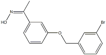 N-(1-{3-[(3-bromophenyl)methoxy]phenyl}ethylidene)hydroxylamine 结构式