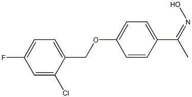 N-(1-{4-[(2-chloro-4-fluorophenyl)methoxy]phenyl}ethylidene)hydroxylamine 结构式