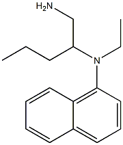 N-(1-aminopentan-2-yl)-N-ethylnaphthalen-1-amine 结构式