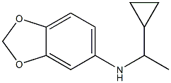 N-(1-cyclopropylethyl)-2H-1,3-benzodioxol-5-amine 结构式