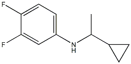 N-(1-cyclopropylethyl)-3,4-difluoroaniline 结构式