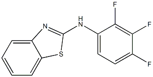 N-(2,3,4-trifluorophenyl)-1,3-benzothiazol-2-amine 结构式