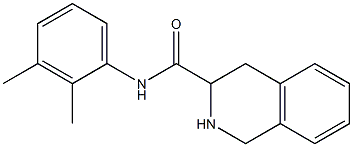 N-(2,3-dimethylphenyl)-1,2,3,4-tetrahydroisoquinoline-3-carboxamide 结构式