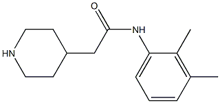 N-(2,3-dimethylphenyl)-2-piperidin-4-ylacetamide 结构式