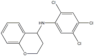 N-(2,4,5-trichlorophenyl)-3,4-dihydro-2H-1-benzopyran-4-amine 结构式