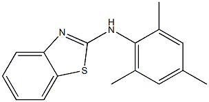 N-(2,4,6-trimethylphenyl)-1,3-benzothiazol-2-amine 结构式