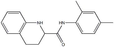 N-(2,4-dimethylphenyl)-1,2,3,4-tetrahydroquinoline-2-carboxamide 结构式