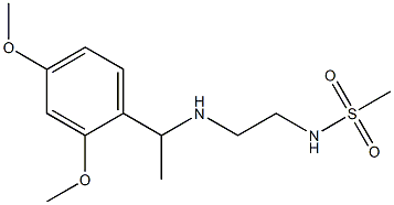 N-(2-{[1-(2,4-dimethoxyphenyl)ethyl]amino}ethyl)methanesulfonamide 结构式