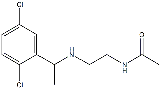 N-(2-{[1-(2,5-dichlorophenyl)ethyl]amino}ethyl)acetamide 结构式