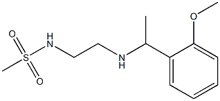 N-(2-{[1-(2-methoxyphenyl)ethyl]amino}ethyl)methanesulfonamide 结构式