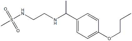 N-(2-{[1-(4-propoxyphenyl)ethyl]amino}ethyl)methanesulfonamide 结构式