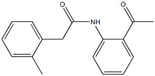 N-(2-acetylphenyl)-2-(2-methylphenyl)acetamide 结构式