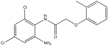 N-(2-amino-4,6-dichlorophenyl)-2-(2-methylphenoxy)acetamide 结构式