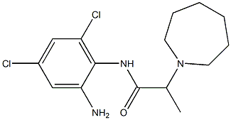 N-(2-amino-4,6-dichlorophenyl)-2-(azepan-1-yl)propanamide 结构式