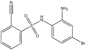 N-(2-amino-4-bromophenyl)-2-cyanobenzene-1-sulfonamide 结构式