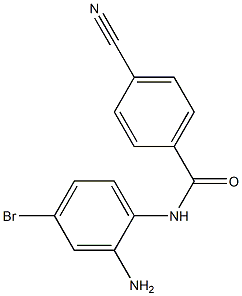 N-(2-amino-4-bromophenyl)-4-cyanobenzamide 结构式