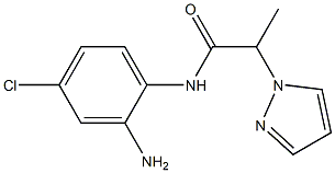 N-(2-amino-4-chlorophenyl)-2-(1H-pyrazol-1-yl)propanamide 结构式