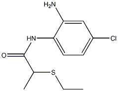 N-(2-amino-4-chlorophenyl)-2-(ethylsulfanyl)propanamide 结构式