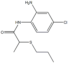 N-(2-amino-4-chlorophenyl)-2-(propylsulfanyl)propanamide 结构式